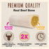 Cadet Double Stuffed Shin Bone - Highly Digestible, High Protein, Long-Lasting Dog Chew Bone for Aggressive Chewers, Supports Dental Health, - Bac...