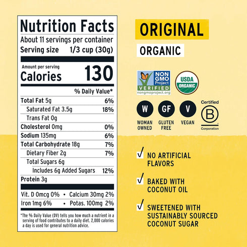 Purely Elizabeth, Organic Original, Ancient Grain Granola, Gluten-Free, Non-GMO (12oz Bag)...