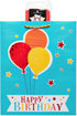 American Greetings 15.5" Extra Large Birthday Gift Bag with Tissue Paper, Balloons (1 Bag, 6-Sheets)...