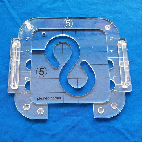 HONEYSEW Pleated Border Template for Quilting Fits Inside Free Motion Quilting Grip 5...