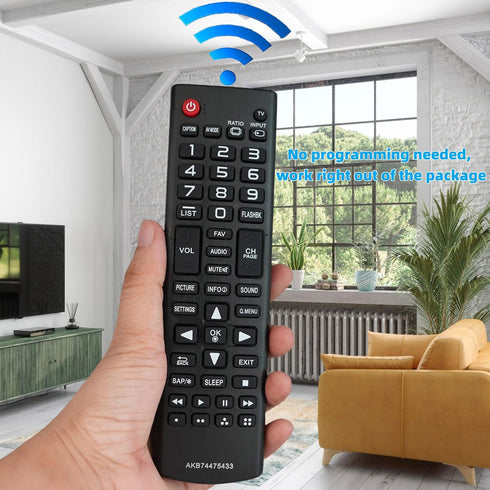 Replacement Remote Controller use for 24LB451B 24LF452B 49LB5550-UC 55LB5550 65UF6700-UC LG LED TV...