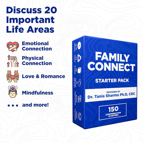 Life Sutra Family Connect Starter Pack - 150 Conversation Starters, Fun Games for Kid, Teens & Adults - Get to Know Each Other Better, Ideal for G...