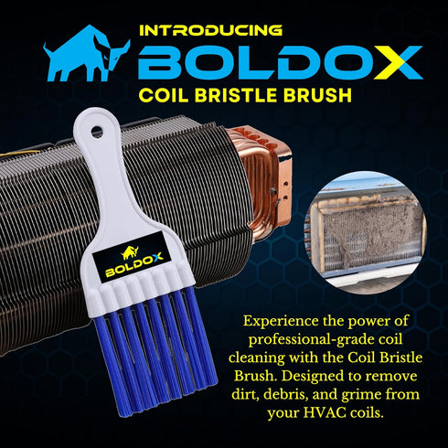 AC Coil Brush Fin Cleaner for Air Conditioner - Whisk Brush Fin Combs for A/C Cleaning - Condenser Brush for Refrigerator Coil Cleaning - Condense...