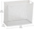 Mind Reader Vertical File Storage, Desktop Organizer, Hanging Files, Office, Metal Mesh, 12.25" L x 5.5" W x 10" H, White...