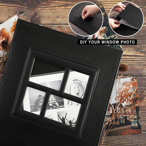 Ywlake Photo Album 4x6 600 Pockets Photos, Extra Large Capacity Family Wedding Picture Albums Holds 600 Horizontal and Vertical Photos Black...