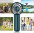 VEMONT Handheld Fan, Mini Portable Hand Fan with 2500mAh Rechargeable Battery,Personal Pocket Hand Held Fan with 3 Speeds(3-10H Working Time),Supe...