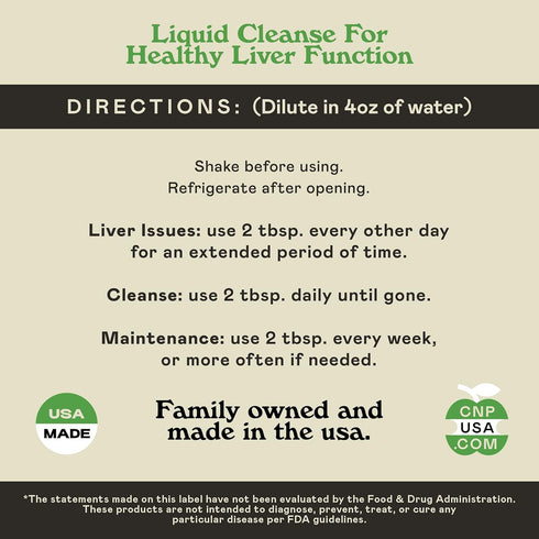 Liver Complete 8oz Organic Liquid Concentrate - Liver Cleanse & Digestive Bitters Vinegar Supplement...