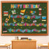 84 Pieces Happy Birthday Classroom Bulletin Board Set Music Birthday Cutouts Bulletin Board Musical Note Staff Birthday Cutouts for Music Birthday...
