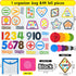 PENGFULL Felt Learning Numbers,44 Felt Board Pieces for Felt Flannel Board,Math Addition and Subtraction Colors Learning for Kindergarten,Preschoo...