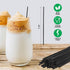 Crystalware, Plastic Stir Straw, Sip Stirrer, For Coffee and Cocktail, 7 1/2 Inches 1000/Box, Black...