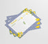 Recipe Cards, 4x6 Inches, 50 Fill-in-the-Blank Cards for Recipe Box (Mediterranean Lemon)...