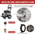 Pressure Washer Adapter Set, Quick Disconnect Kit, M22 Swivel to 3/8'' Quick Connect, 3/4" to Quick Release, M22 to M22 Convert...