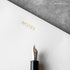 Mouse Pad Notepad for Professionals, Executive's Desk Note Pad, Minimalist, Gold Foiled, Dotted Layout, 9.8" x 7.9", Eco-friendly, FSC™ Certified...