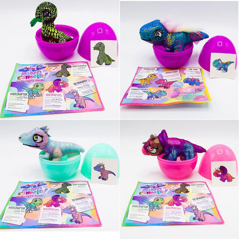Dinosaur Plush Collectible Toy, Surprise 3-Pack, Series 1, Assortment 3...