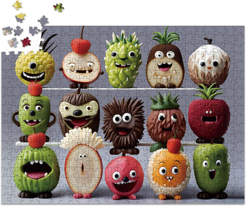 500 Pieces Jigsaw Puzzles for Adults and Teens and Kids Family Happy Games Puzzle Monster Series (Happy Fruits)...