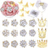 Rhinestone Brooches for Crafts, Flower Bouquet Accessories,Corsage Pin Diamond Pins kits for Wedding Accessories Jewelry Decoration DIY Craft Supp...