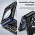 Caka for Z Flip 5 Case, Galaxy Z Flip 5 Case with Screen Protector & Hinge Protection & 360°Rotate Ring Stand, Full Body Protective Case for Samsu...
