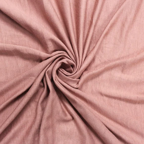 Stylish Fabric Solid Color Heavy Rayon Spandex Jersey Knit Fabric/ 4-Way Stretch-(180GSM)/ DIY Projects, Mauve B 1 Yard...
