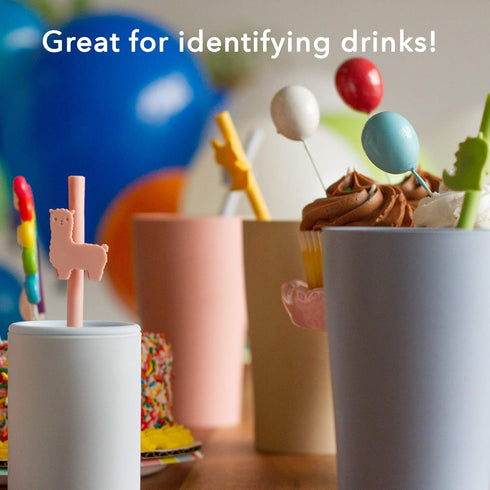 Silicone Straws Reusable Safe for Kids, 4pcs Flexible 7.8 Inches long with 1 Cleaning Brush for 20oz and 30oz Tumblers, BPA Free, Eco-Friendly...