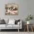 Posterizer 1 pcs-old farm house in snowy winter nature-in oil painting style-2-Landscape & Nature Art-Living Room Bedroom Decor- unframed wall art...