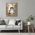 Posterizer 1 pcs- Black and white cat sitting next to its kitten-Art for Animal Lovers-Floral Botanical Art - Gift for Men Women Teens-Decor for B...