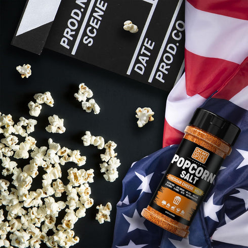 Popcorn Seasoning Cheddar Cheese Powder Mix - Gluten Free & Low Sodium Mild Nacho Cheese Powder Flavor Popcorn Flavoring Seasoning. Movie Theater ...