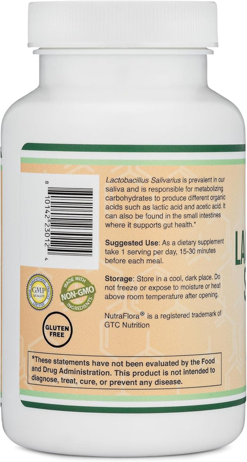 Lactobacillus Salivarius Oral Probiotics - Vanilla Tablets for Dental Health, Teeth, and Gums - Extreme Bad Breath Treatment for Adults (120 Count...