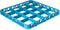 Carlisle FoodService Products RE1614 OptiClean 16 Compartment Divided Glass Rack Extender, 1.78", Blue...
