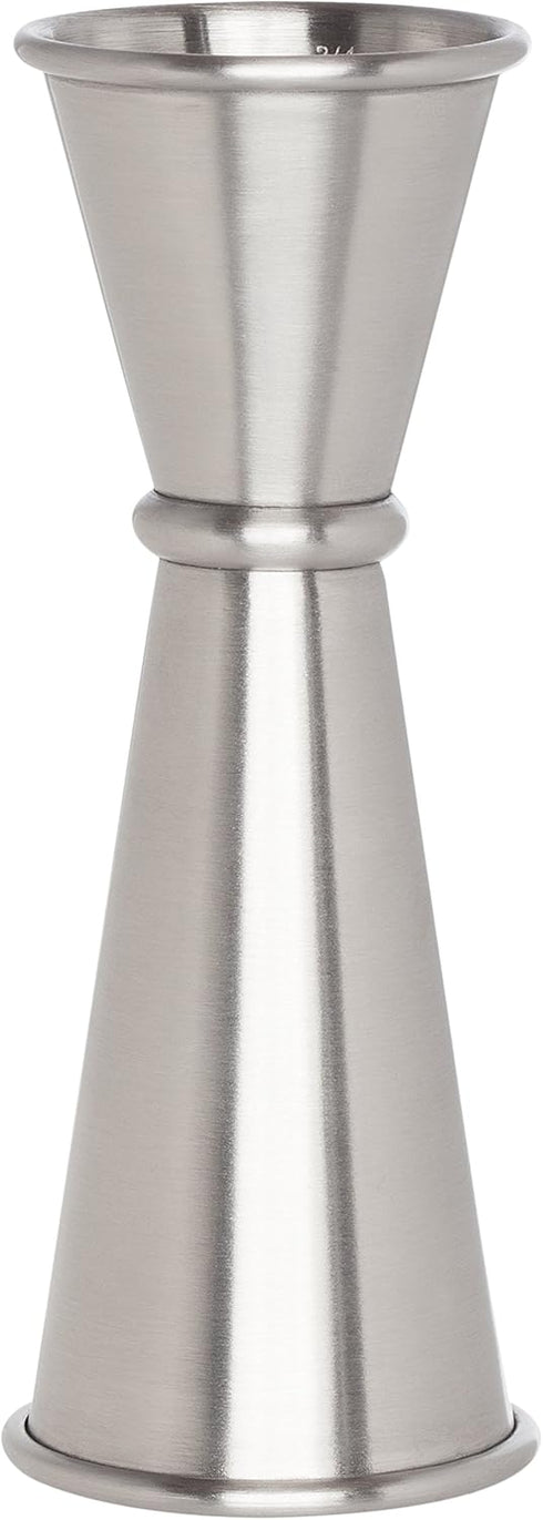 HIC Kitchen Bar Japanese-Style Double Cocktail Jigger, 18/8 Stainless Steel, 4.75-Inches, 0.5-Ounce to 2-Ounce...