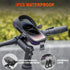 HENMI Bike Bag, Waterproof Bike Rack Bag with Sun and Rain Cover, 360° Rotating Bicycle Cell Phone Holder, Sensitive TPU Touch Screen, Bicycle Acc...