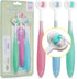 Extra Soft Toddler Toothbrush with 10,000 Bristles, Toddler toothbrushes 1-2 Toothhugger High Efficient 3 Sides Baby Toothbrush, Infant Toothbrush...