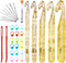 Mayboos 37 Pcs Huge Crochet Hook Set,9 Pieces Large Eye Blunt Needles,12mm-25mm Large Size Yarn Crochet Hooks Needles with 20 Stitch Markers and 2...