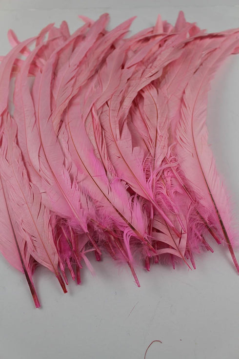 20pcs 12"-14" and 14"-16" Rooster Coque Tail Feathers for Crafting, Decoration, Weddng, Millinery Supply, Fly Tying, DIY Feather Decoration (Baby ...