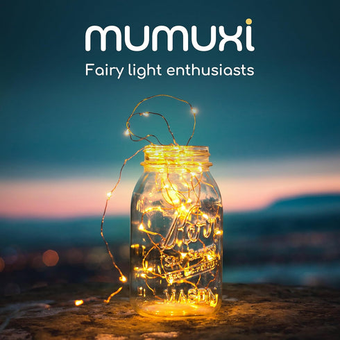 MUMUXI Battery Operated LED Fairy Lights, 16 Pack, 10ft Warm White, Waterproof, Energy Efficient, Indoor Outdoor Usage...