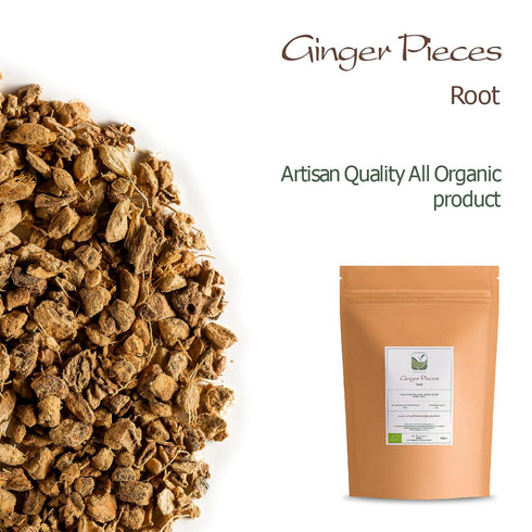 Ginger Root Organic Spice - Tanacetum Parthenium Seasoning - Root Ginger Dried Root Ginger Dried Ginger Root Ginger Spice...