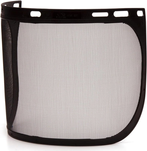 Pyramex Safety Full Face Shield Eye & Head Protection (Headgear Not Included), Black Mesh Steel Wire Mesh - ANSI Z87.1 for Mesh Safety...