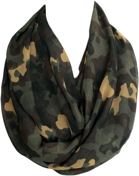 Camouflage Infinity Scarf Circle Loop Scarf...