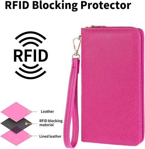 Chelmon Womens Wallet Leather RFID Blocking Purse Credit Card Clutch...