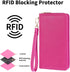 Chelmon Womens Wallet Leather RFID Blocking Purse Credit Card Clutch...