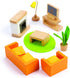 Hape Wooden Doll House Furniture Media Room Set...