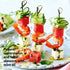 JapanBargain 1596 Fruit Appetizer Kabob BBQ Twisted End Knotted Bamboo Skewers, 50pcs, Natural...