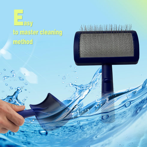 Large Slicker Brush for Dogs,Cats,Extra Long Pin Shedding Brush for Long Haired Dog,Cat, Pet Grooming Wire Brush for Thick Undercoat Curly Tangled...