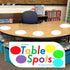 Table Spots Dry Erase Dots for Classroom Tables | Premium Vinyl No Staining! No Shadowing! 10 Pack, Large 12" Circles, White, Whiteboard...