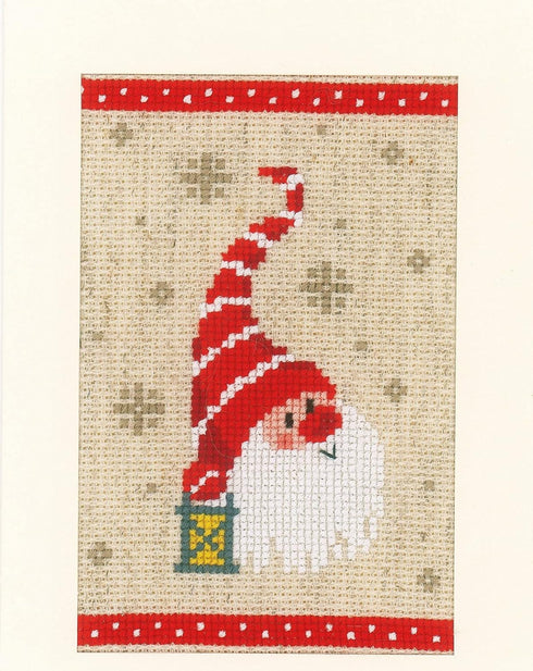 Vervaco Greeting Card kit Christmas Gnomes Set of 3...