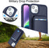 ?????? for iPhone 14 Case with Card Holder iPhone 13 Case Magsafe Compatible magsafe Wallet Detachable Magnetic Leather Cover for Women and Men-Bl...
