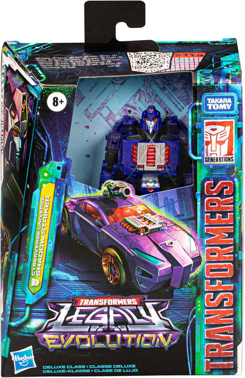 Transformers Toys Legacy Evolution Deluxe Cyberverse Universe Shadow Striker Toy, 5.5-inch, Action Figure for Boys and Girls Ages 8 and Up...
