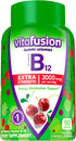 Vitafusion Extra Strength Vitamin B12 Gummy Vitamins for Energy Metabolism Support and Nervous System Health Support, Cherry Flavored, America’s N...