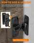 90/180 Degree Barn Door Lock, Small Flip Gate Latches Hardware, Door Security Sliding Door Latch Lock fo Cabinets, Barn Door, Bathroom, Gardenr Do...