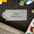Designer Stencil Happy Anniversary Business Card Cookie Stencil, Beige/semi-transparent...
