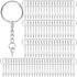 Keychain Rings for Crafts, Flasoo 360Pcs Keychains for Resin Include Key Rings with Chain, Jump Rings, Screw Eye Pins for DIY Keychain Making...